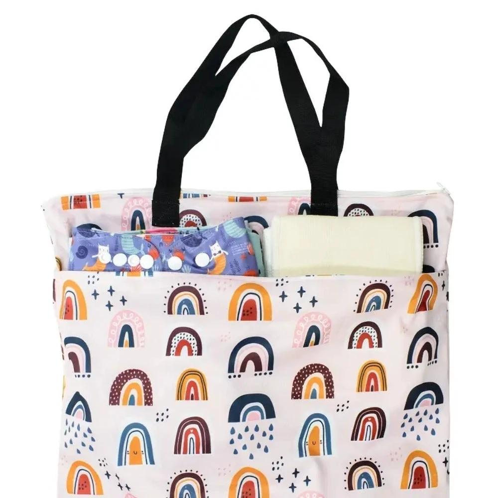 Reusable Cloth Laundry Diaper Storage Bag by Casa & Beyond