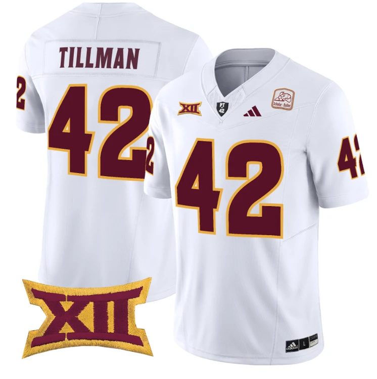 Pat Tillman Jersey #42 Arizona State Sun Devils Vapor Limited College Football White by My Store