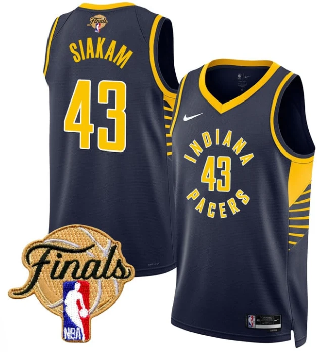 Pascal Siakam Jersey #43 Indiana Pacers 2025 Finals Swingman Stitched Icon by My store basketball