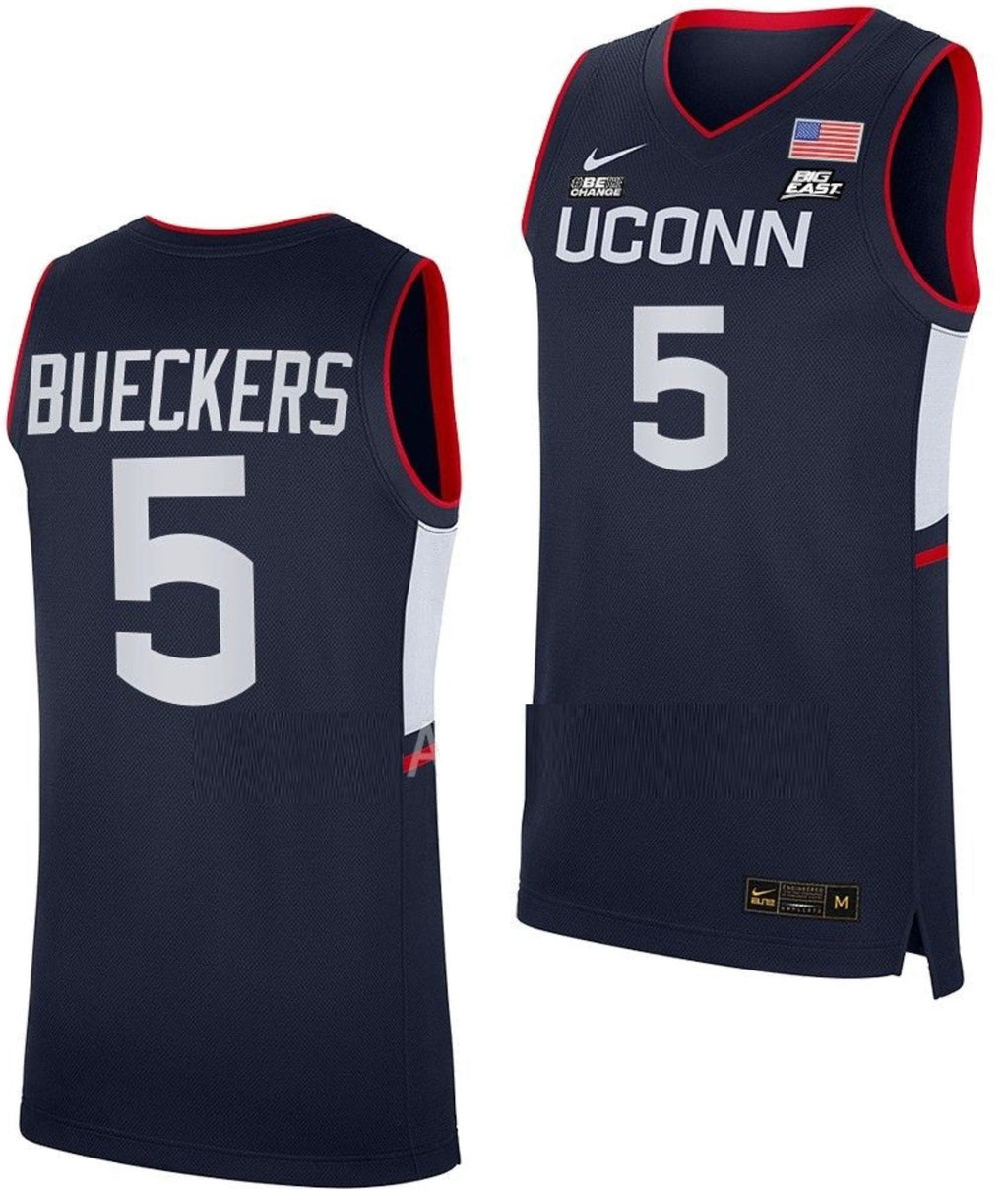 Paige Bueckers Jersey UConn Huskies College Basketball Navy Replica #5 by My store basketball