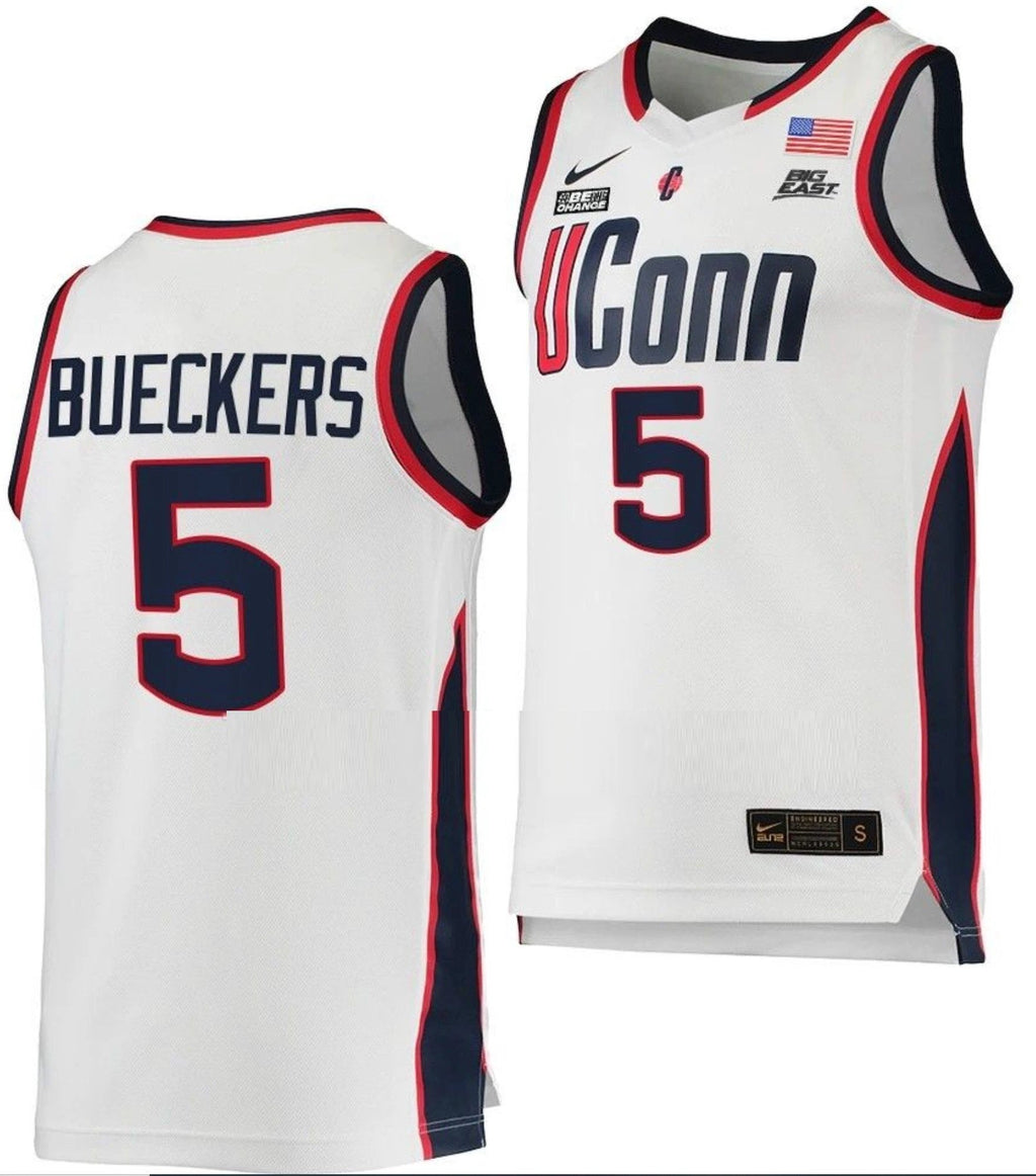 Paige Bueckers Jersey UConn Huskies College Basketball White Replica #5 by My store basketball