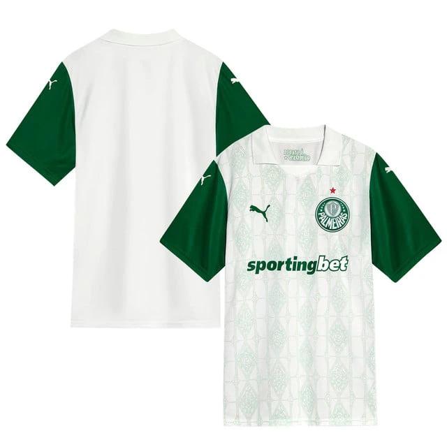 Palmeiras 2025-26 Away Match Jersey – White by Soccer Jersey
