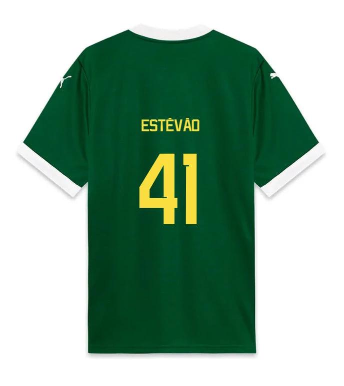 Palmeiras ESTEVAO 41 Home 2025-26 Jersey – Green by Soccer Jersey