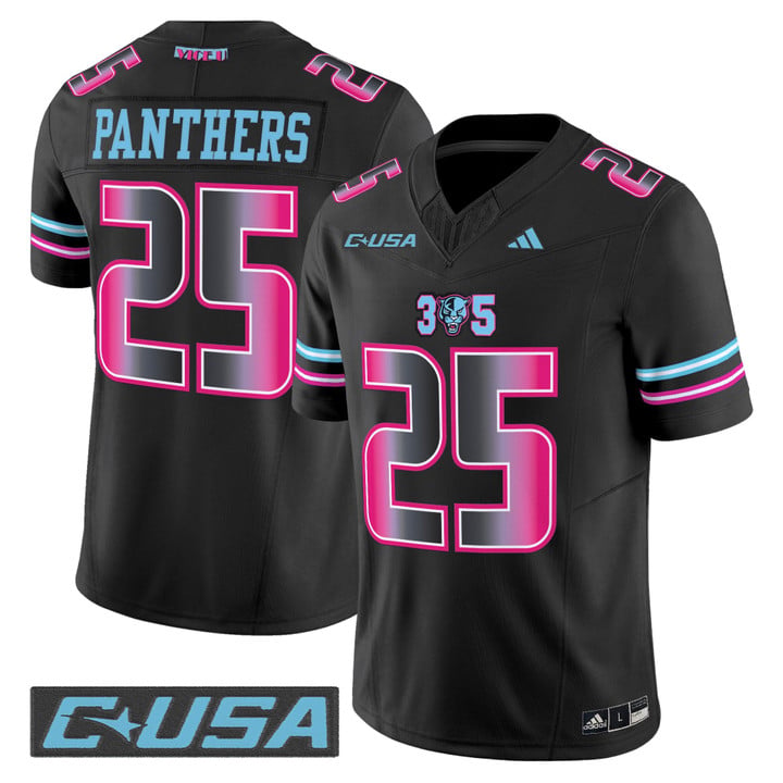 Panthers Jersey #25 Florida International Panthers 2025 Stitched by My Store NCAA Football Jerseys