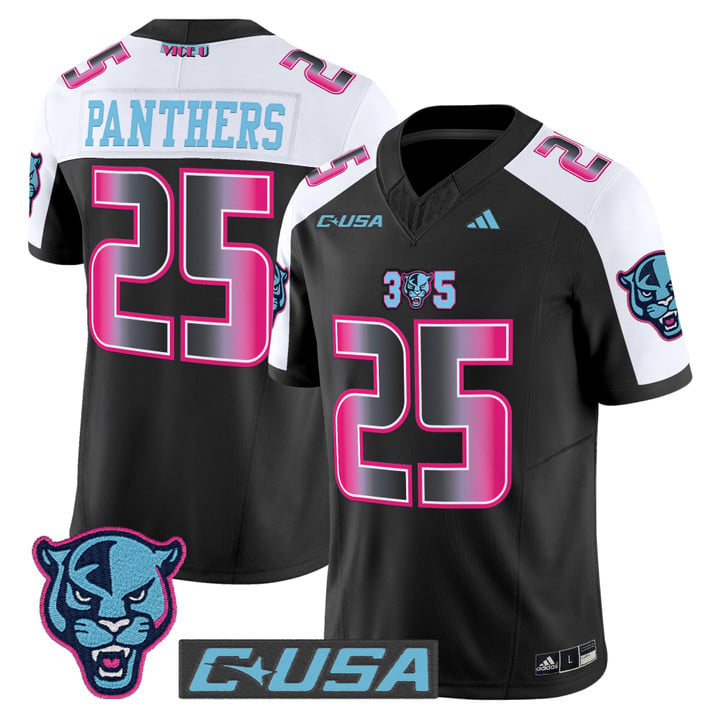 Panthers Jersey #25 Florida International Panthers 2025 Stitched by My Store NCAA Football Jerseys