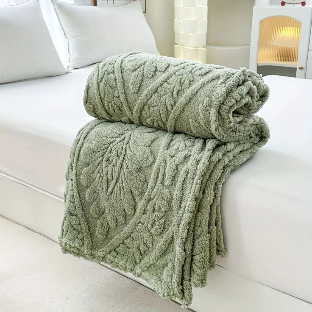 Paris Weave Jacquard Fleece Blanket by Casa & Beyond