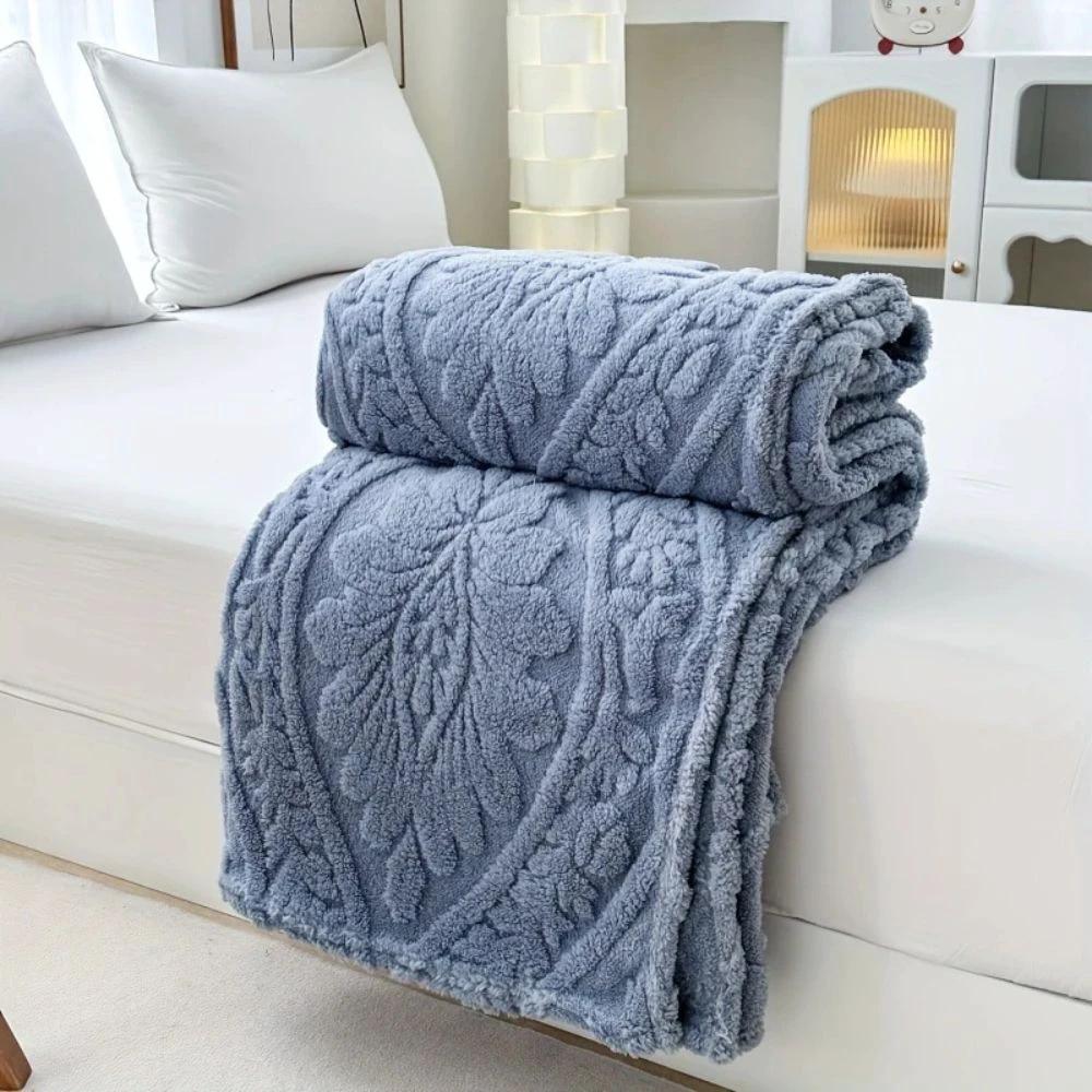 Paris Weave Jacquard Fleece Blanket by Casa & Beyond