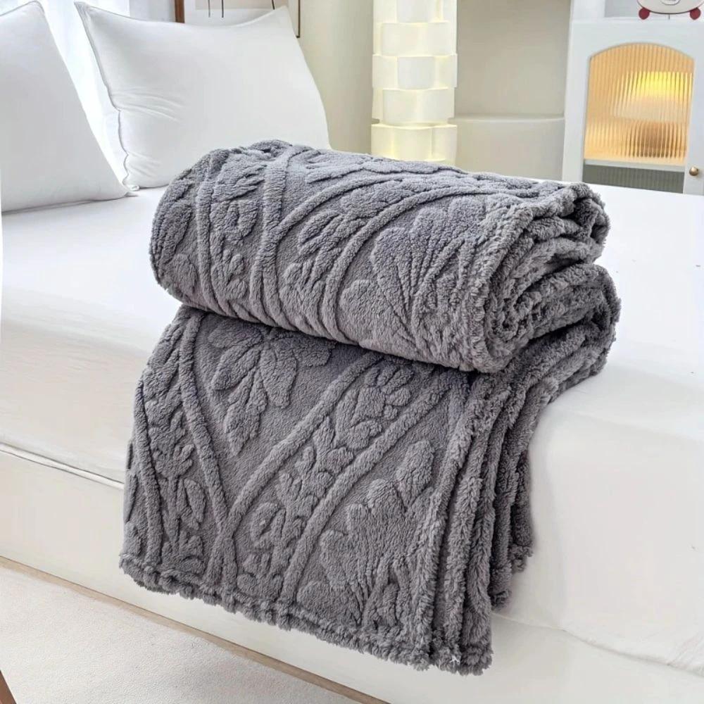Paris Weave Jacquard Fleece Blanket by Casa & Beyond