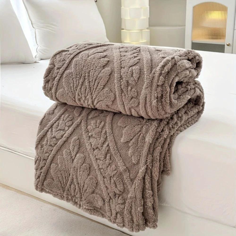 Paris Weave Jacquard Fleece Blanket by Casa & Beyond