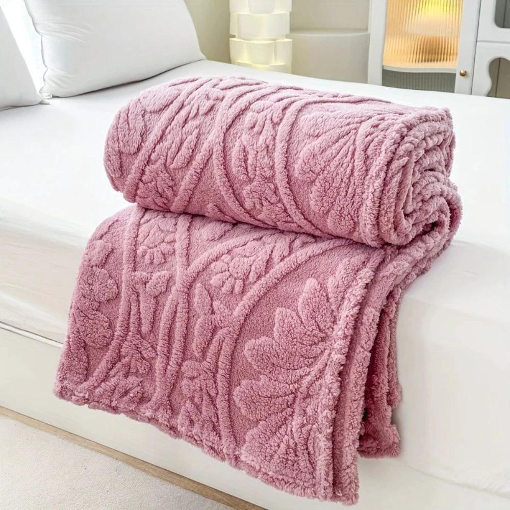 Paris Weave Jacquard Fleece Blanket by Casa & Beyond