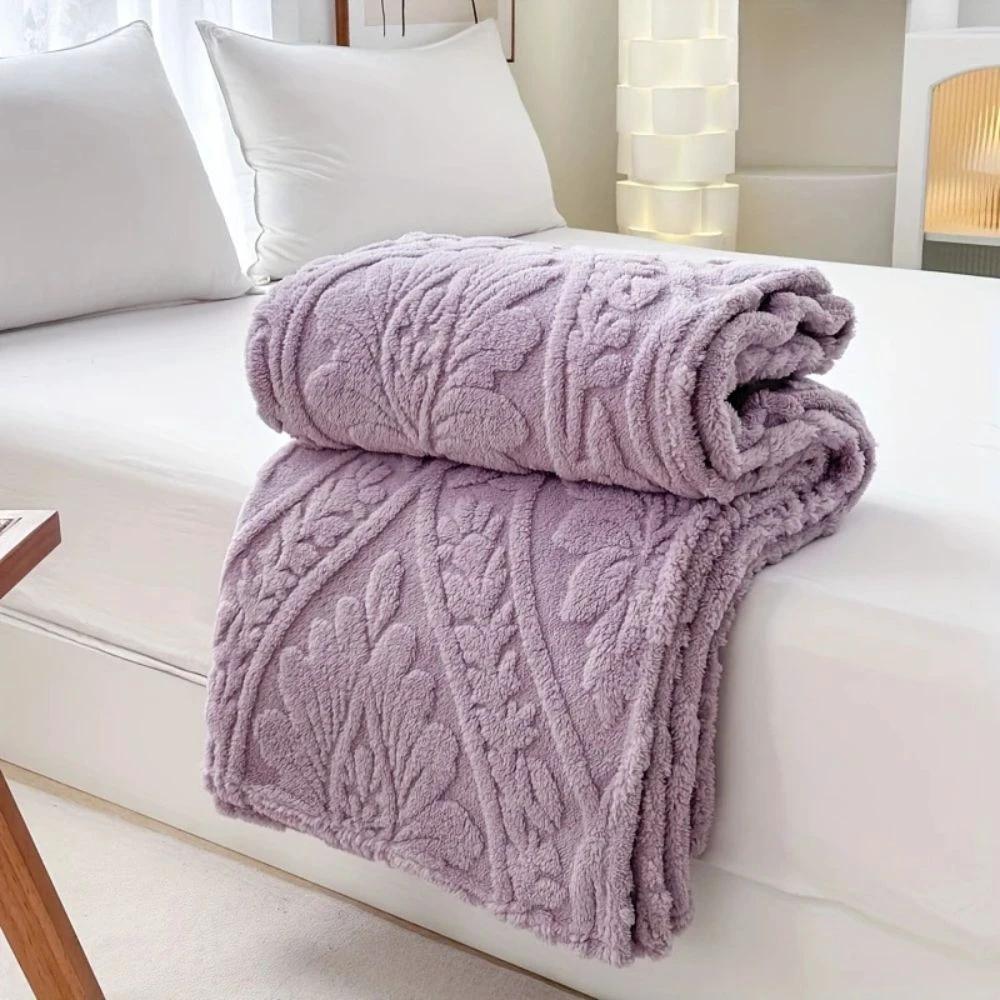 Paris Weave Jacquard Fleece Blanket by Casa & Beyond
