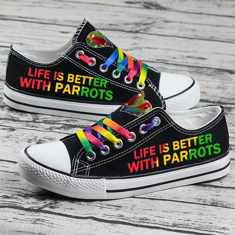 Parrot Canvas Sneakers Shoes For Men Women Fans by Crocs