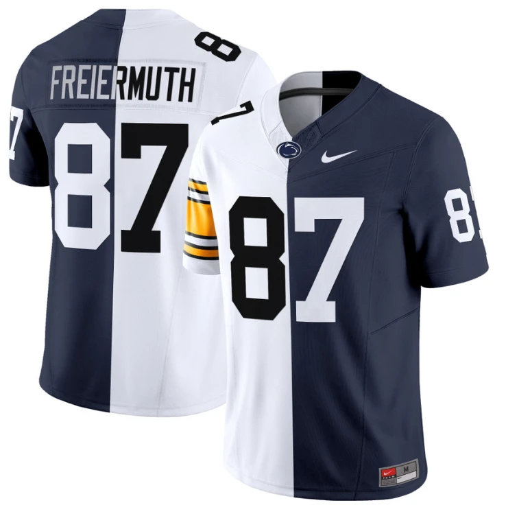 Pat Freiermuth Jersey #87 Penn State Nittany Lions Split Vapor Football by NCAA Football Jersey