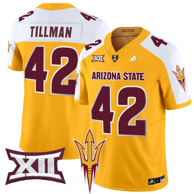 Pat Tillman Jersey #42 Arizona State Sun Devils 2024 Vapor Limited Gold by My Store
