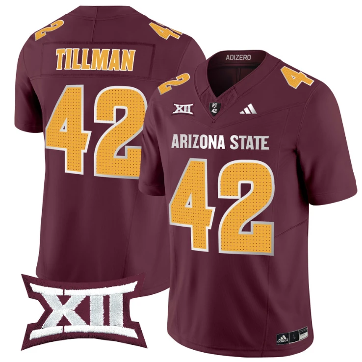 Pat Tillman Jersey #42 Arizona State Sun Devils 2024 Vapor Limited Maroon by My Store