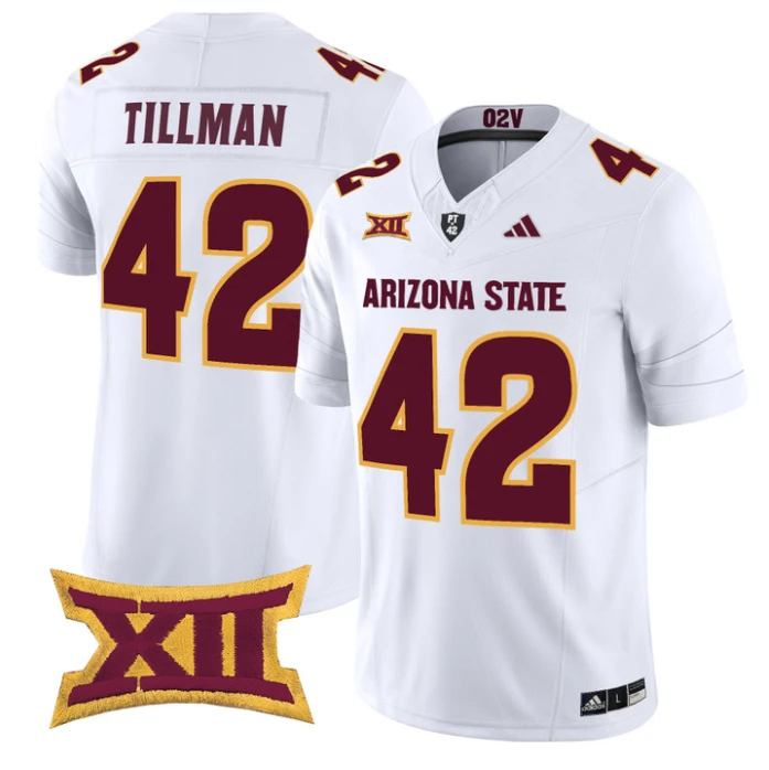 Pat Tillman Jersey #42 Arizona State Sun Devils 2025 Limited Stitched White by NCAA Football Jersey