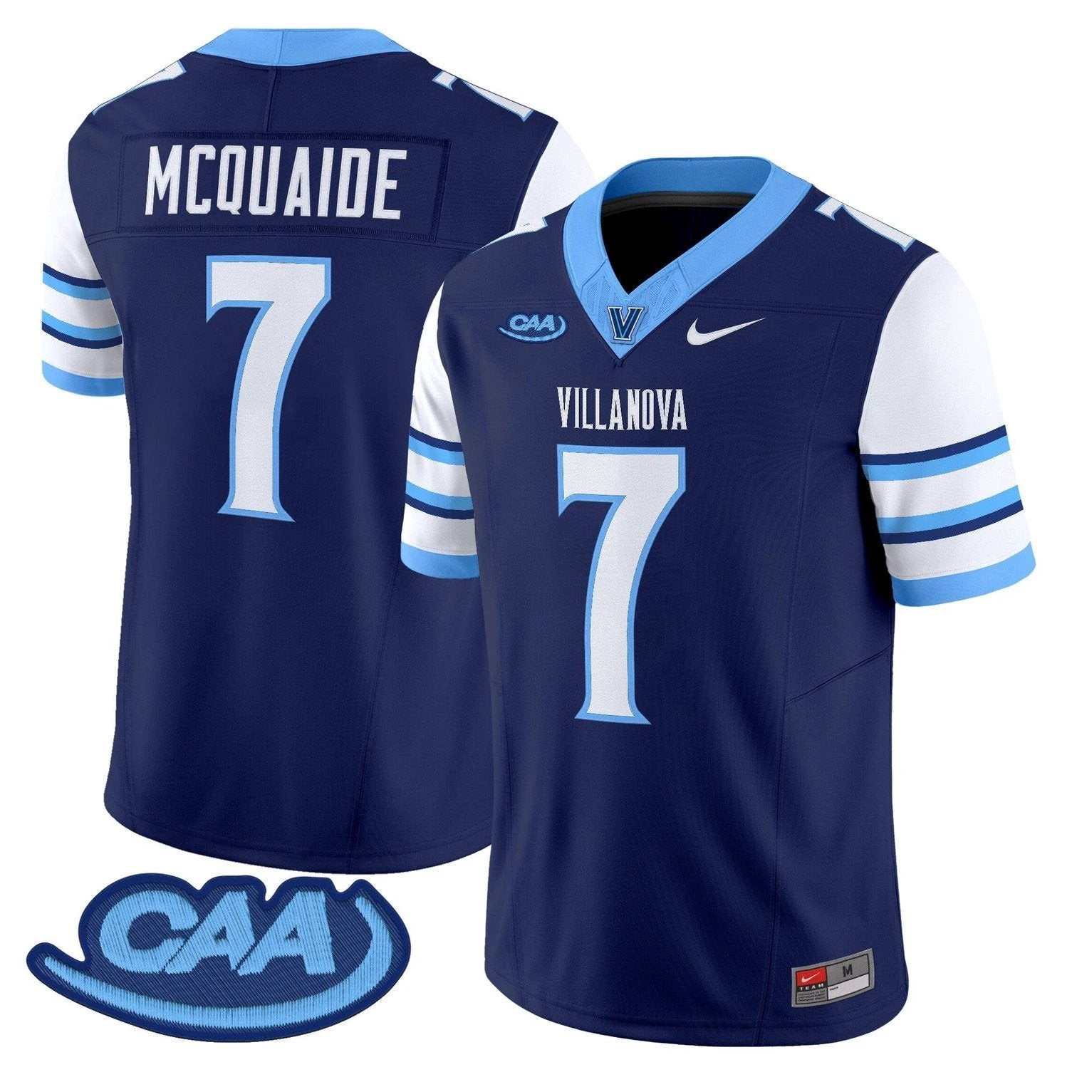 Pat McQuaide Jersey #7 Villanova Wildcats 2025 Vapor Limited Stitched by My Store NCAA Football Jerseys
