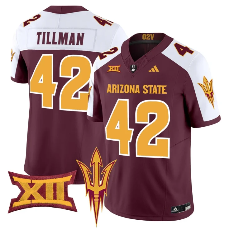 Pat Tillman Jersey #42 Arizona State Sun Devils 2025 Vapor Stitched by My Store NCAA Football Jerseys