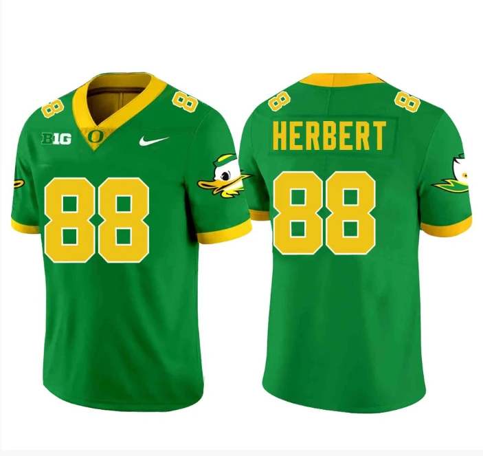 Patrick Herbert Jersey #88 Oregon Ducks Football Green by My Store