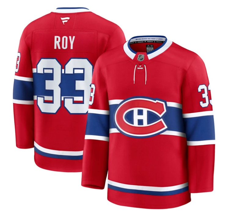 Patrick Roy Jersey #33 Montreal Canadiens Timeless Premium Stitched 2025 Home by Hockey David