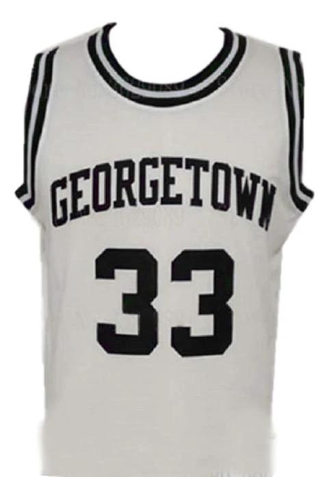 Patrick Ewing Jersey #33 Georgetown College Basketball White by My store basketball