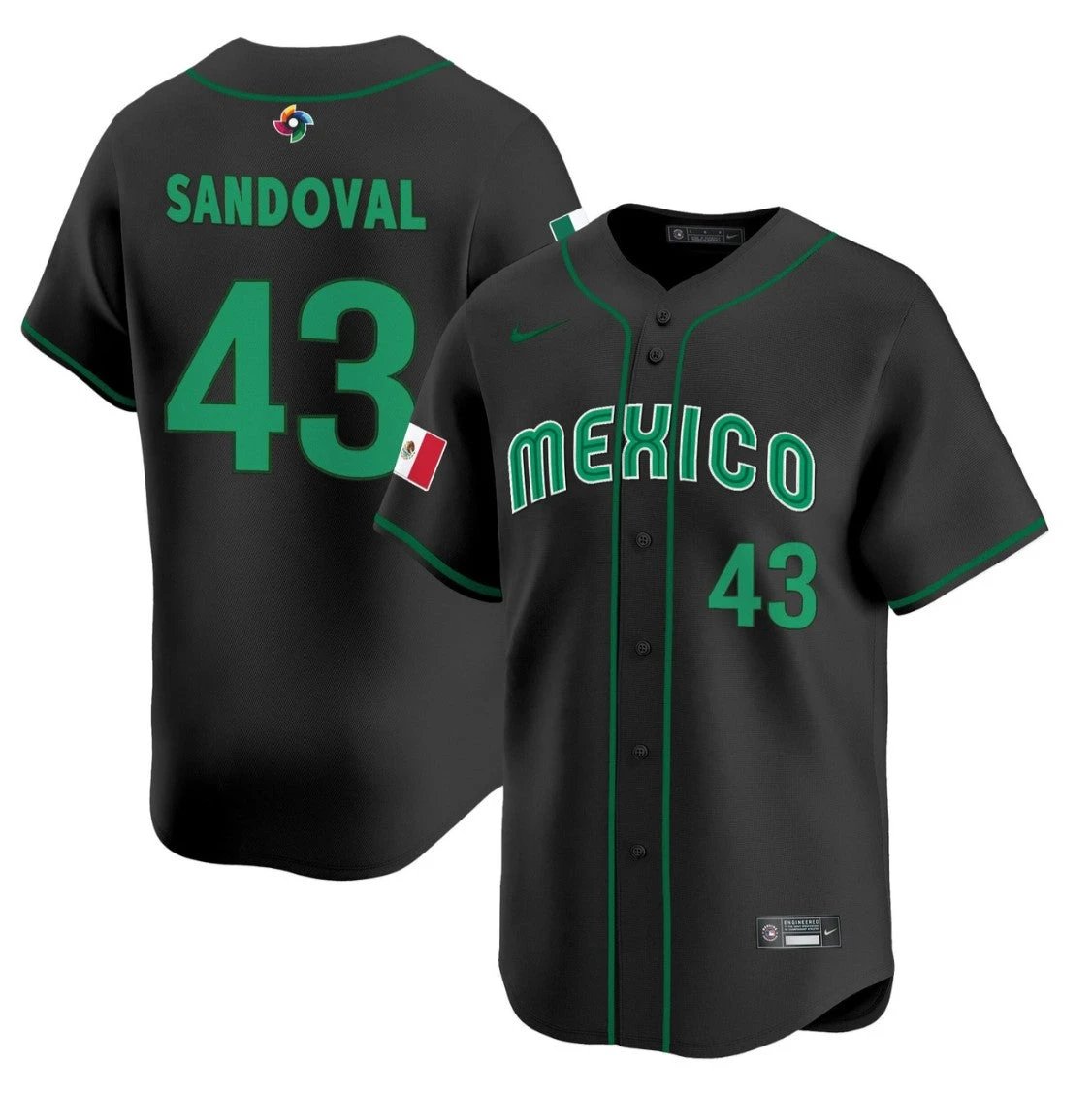 Patrick Sandoval Jersey #43 Projected Team Mexico World Baseball Classic 2023 Style 2026 Roster by My Store