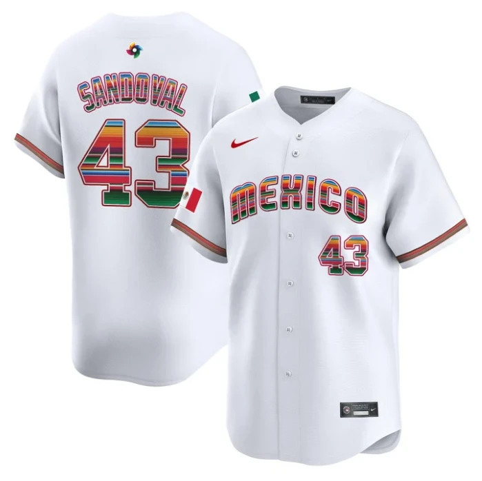 Patrick Sandoval Jersey #43 Team Mexico 2026 World Baseball Serape Edition Atitched by My Store