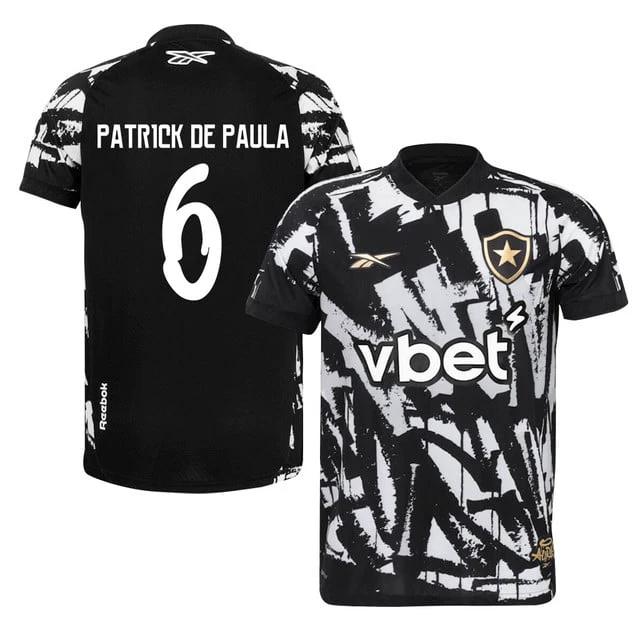 Patrick de Paula #6 Botafogo 2025-26 Fourth Jersey – Black by Soccer Jersey