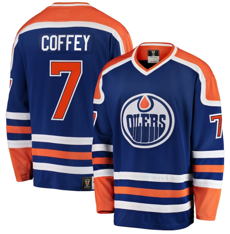 Paul Coffey 7 Edmonton Oilers Home Breakaway Jersey Men by Hockey David