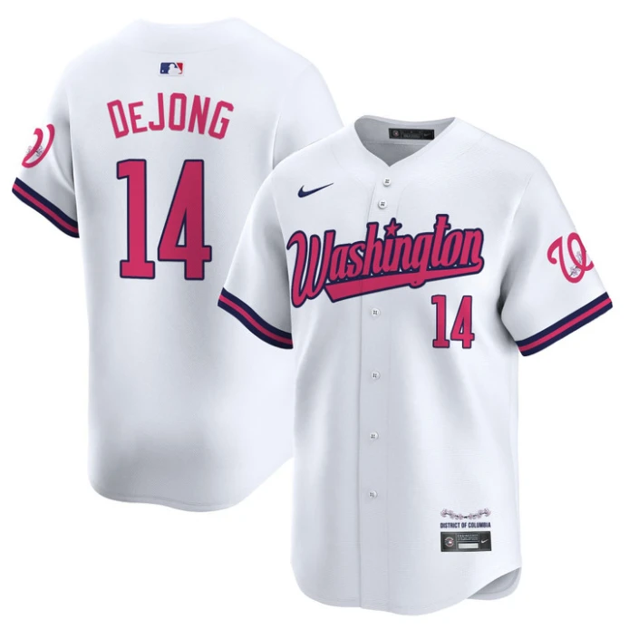 Paul DeJong Jersey #14 Washington Nationals Vapor Limited All Stitched White by My Store