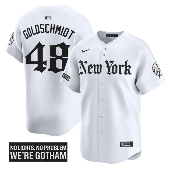 Paul Goldschmidt Jersey #48 New York Yankees Gothic Legacy Edition Vapor Premier Stitched White by My Store
