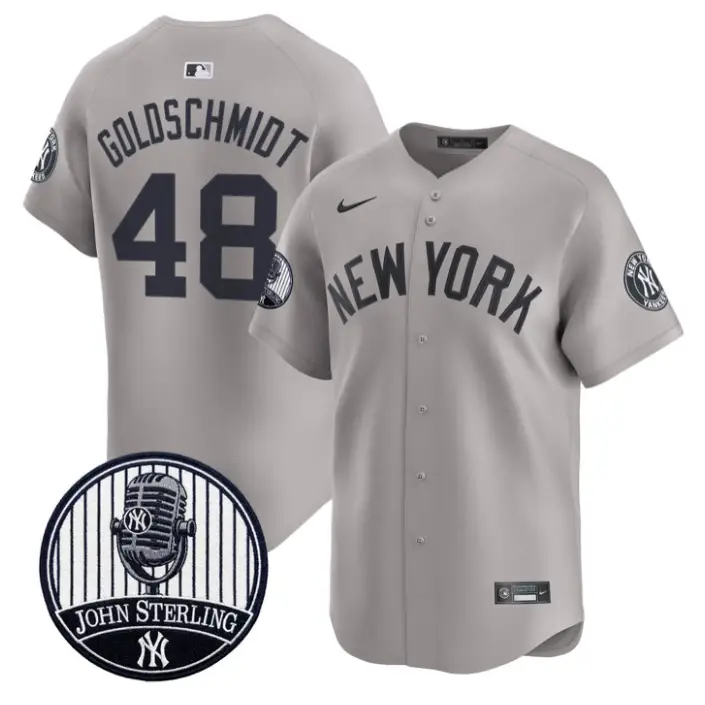 Paul Goldschmidt Jersey #48 Yankees John Sterling Voice Tribute Stitched by My Store