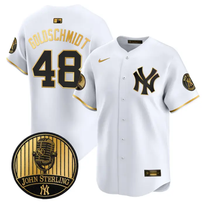 Paul Goldschmidt Jersey #48 Yankees John Sterling Voice Tribute Stitched by My Store