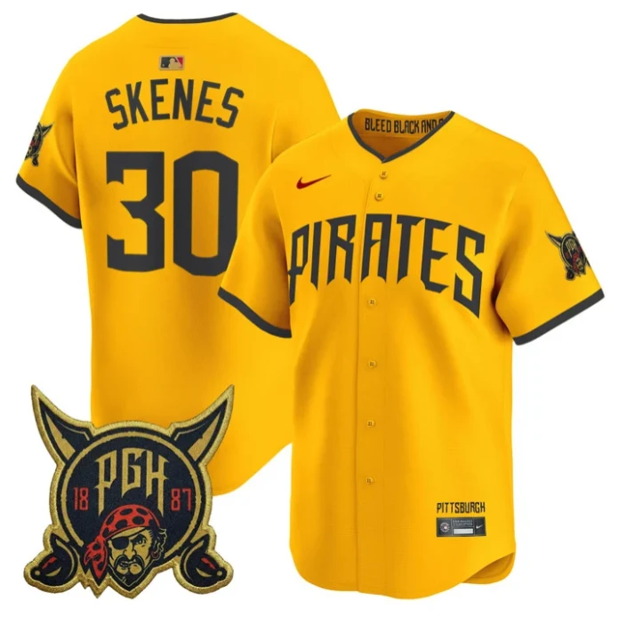 Paul Skenes Jersey #30 Pittsburgh Pirates 2026 City Connect Premier Stitched by My Store