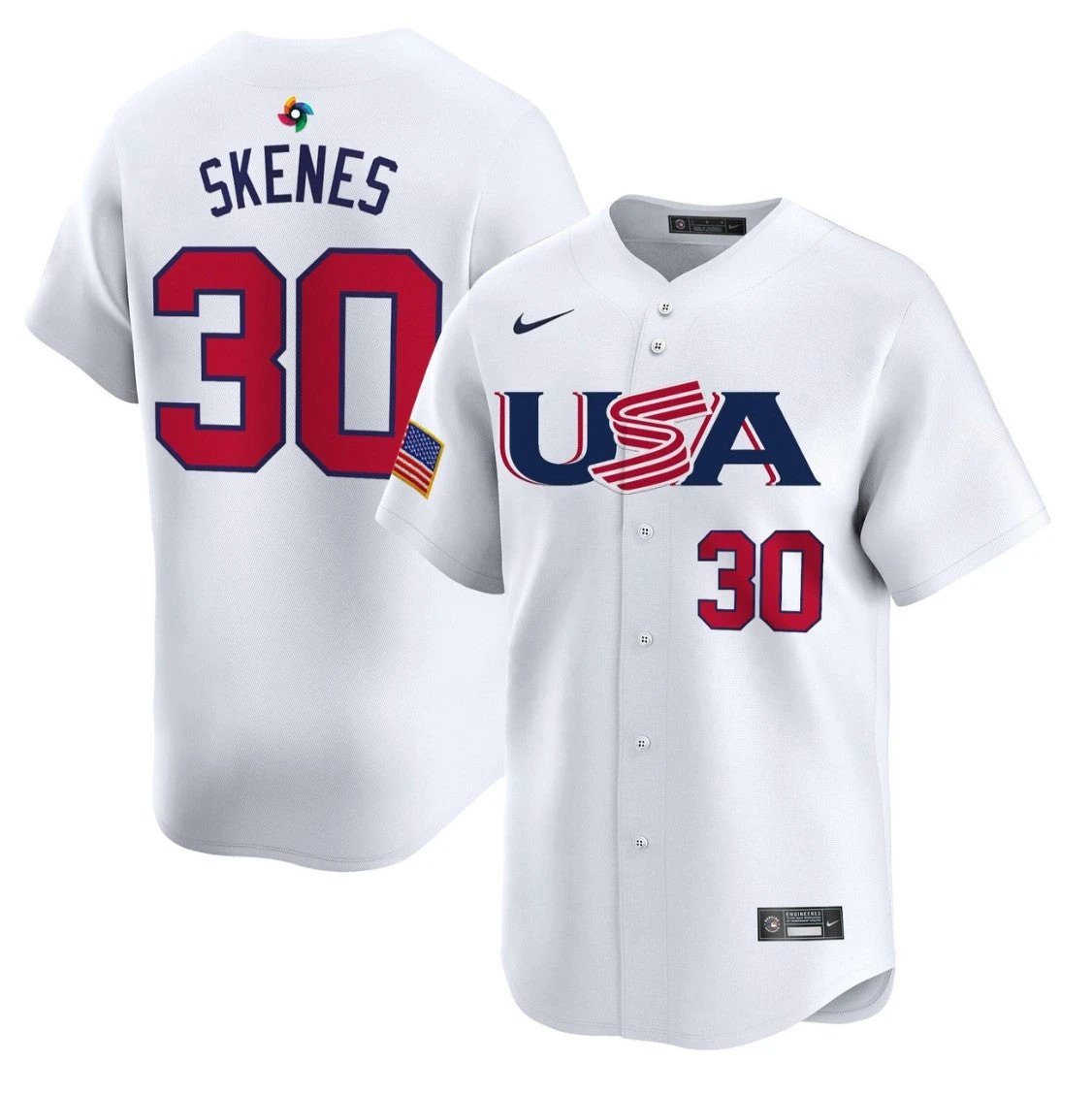 Paul Skenes Jersey #30 Projected Team USA World Baseball Classic 2023 Style 2026 Roster by My Store