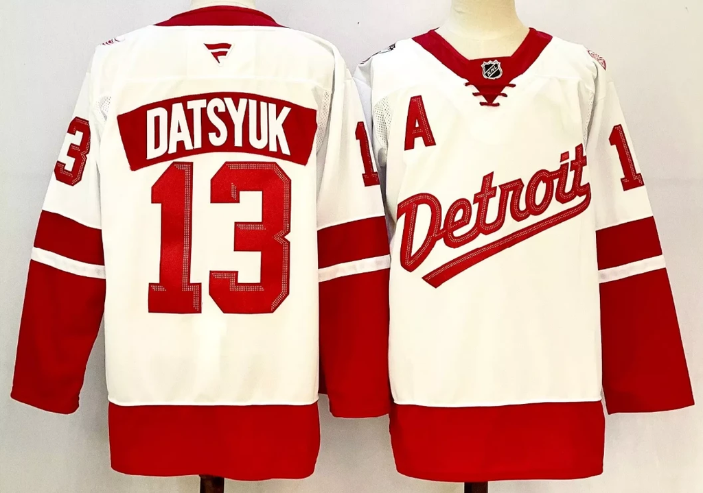 Pavel Datsyuk Jersey #13 Detroit Red Wings 2025 Stadium Series Stitched White by Hockey David