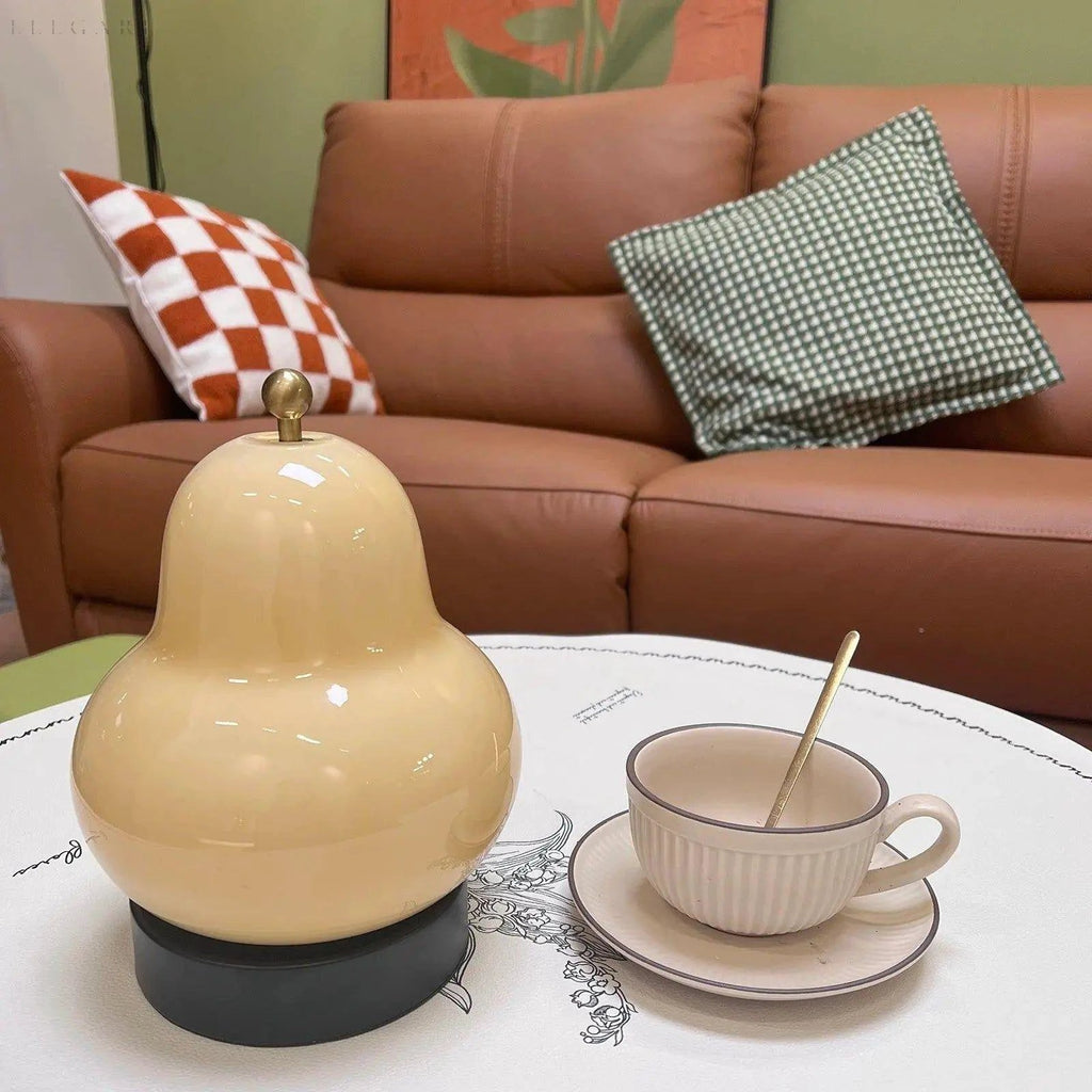 Pear-shaped Touch Dimmer Lamp with Warm Light Bowlift by Bowlift