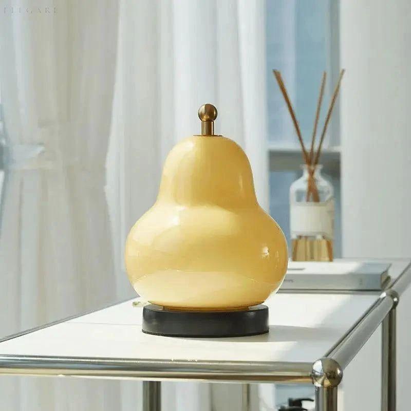 Pear-shaped Touch Dimmer Lamp with Warm Light Bowlift by Bowlift