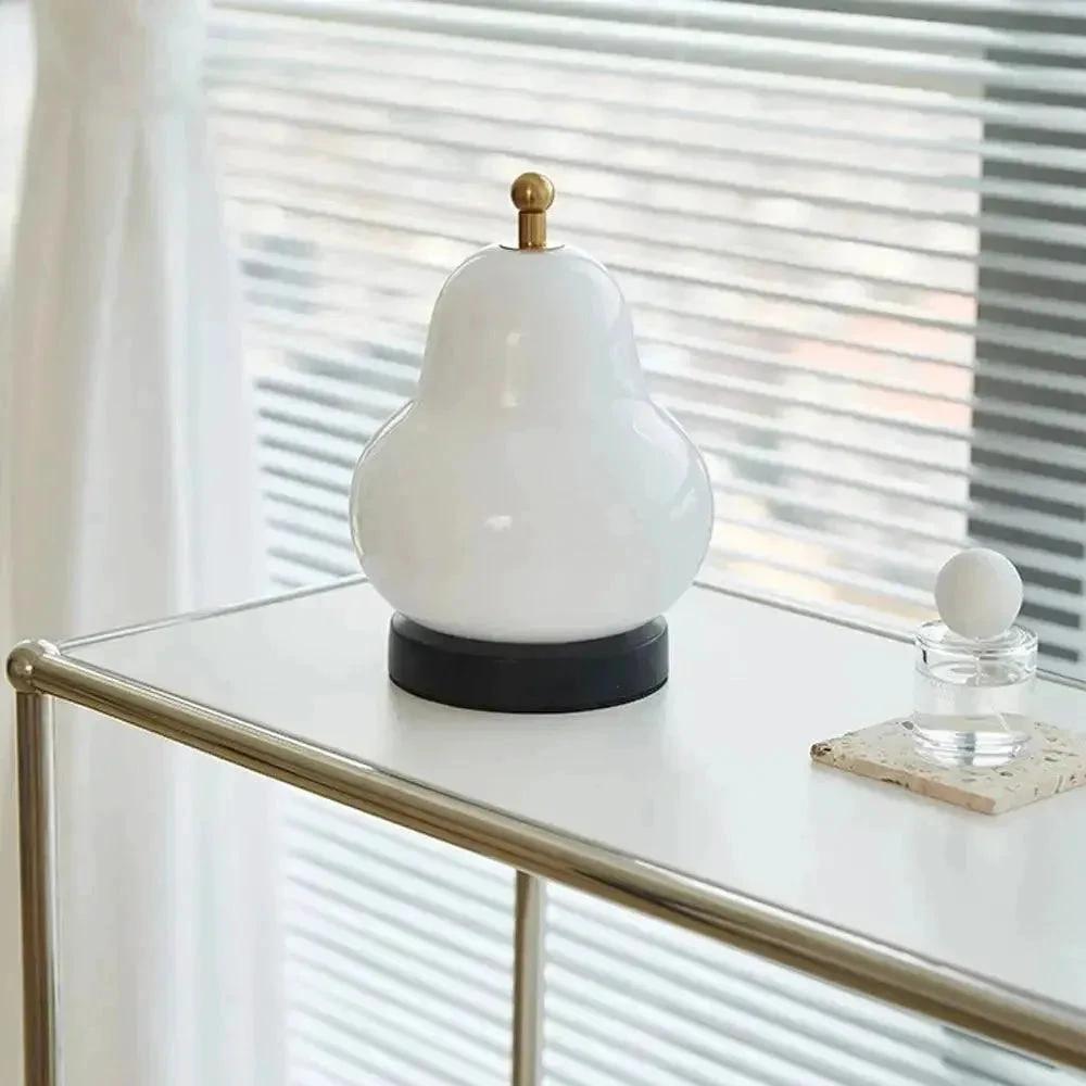 Pear-shaped Touch Dimmer Lamp with Warm Light Bowlift by Bowlift