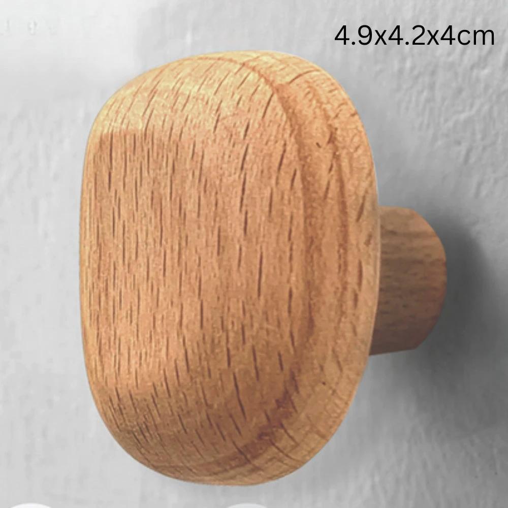 Pebble Shape Wood Clothes Hook by Casa & Beyond