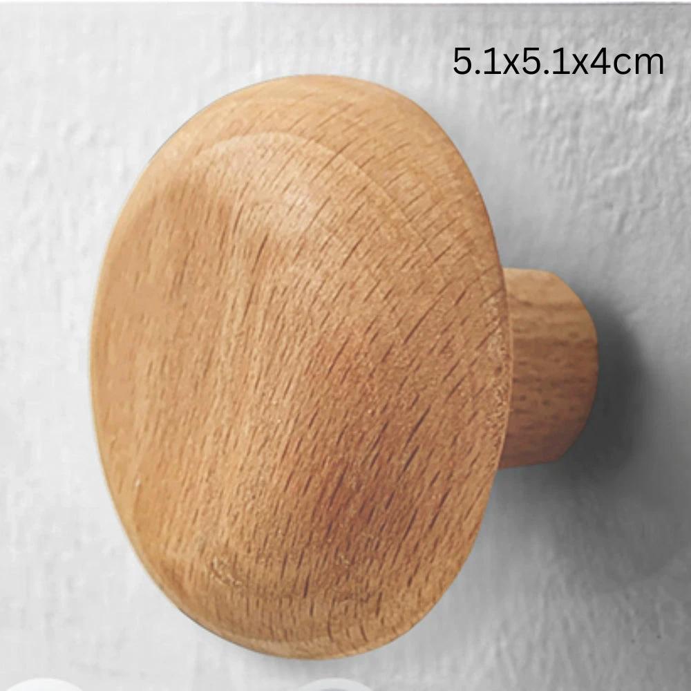 Pebble Shape Wood Clothes Hook by Casa & Beyond