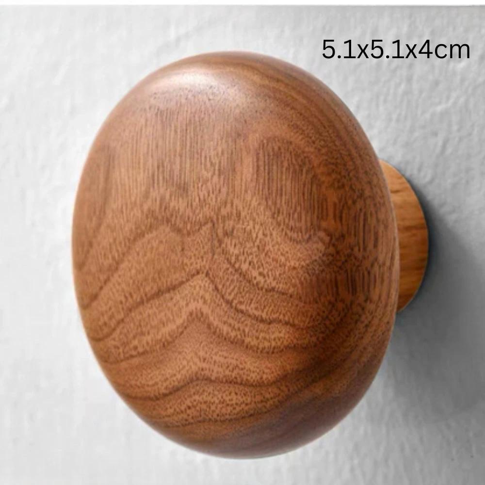 Pebble Shape Wood Clothes Hook by Casa & Beyond