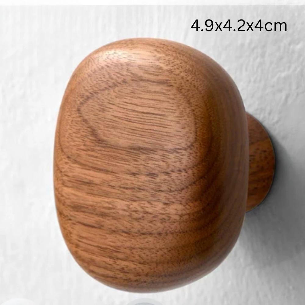 Pebble Shape Wood Clothes Hook by Casa & Beyond