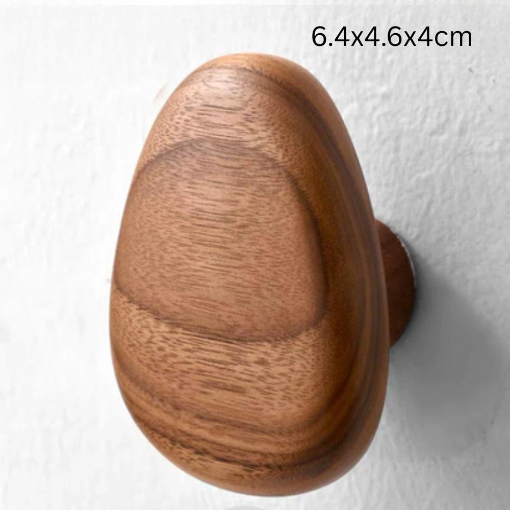 Pebble Shape Wood Clothes Hook by Casa & Beyond
