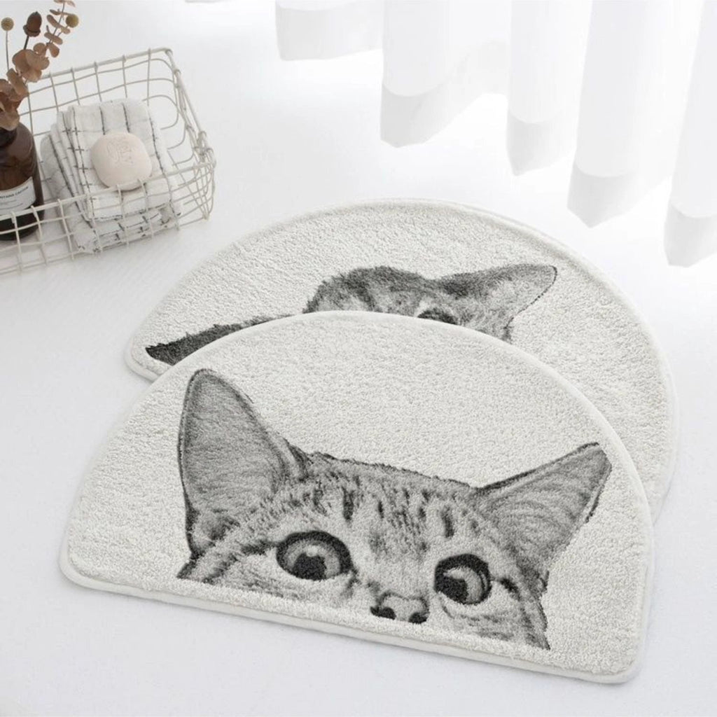 Peeping Kitty Bath Mat by Casa & Beyond