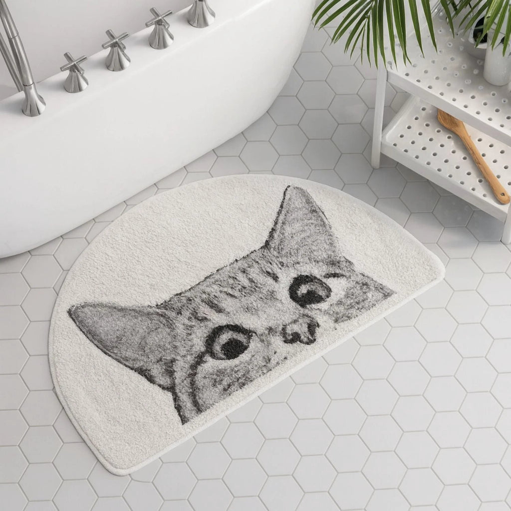Peeping Kitty Bath Mat by Casa & Beyond