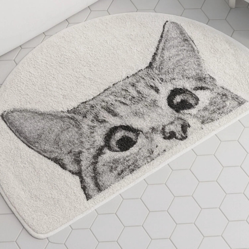 Peeping Kitty Bath Mat by Casa & Beyond