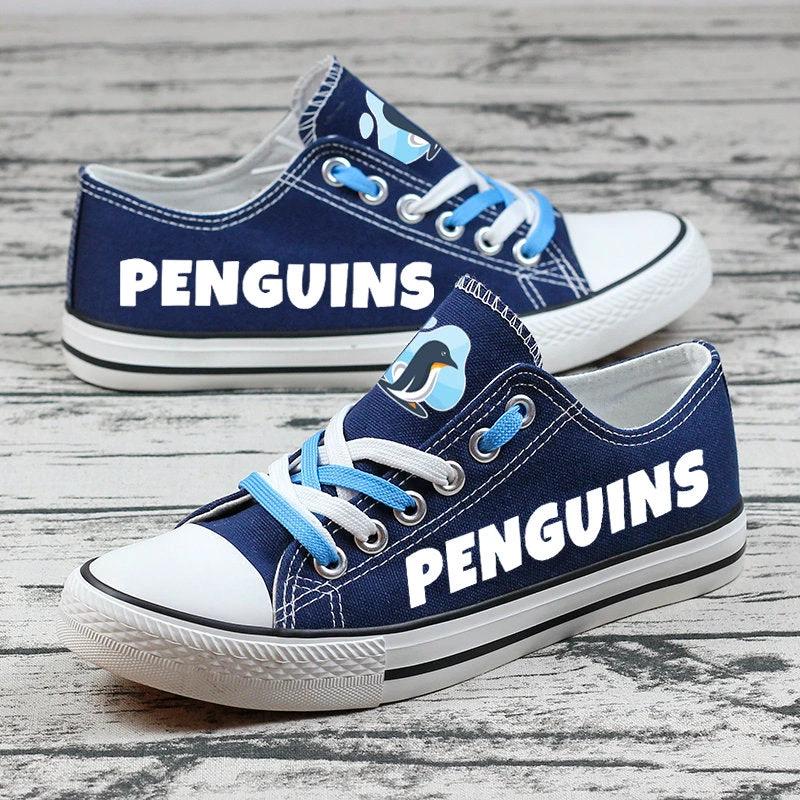 Penguins Canvas Sneakers Shoes For Men Women Fans by Crocs