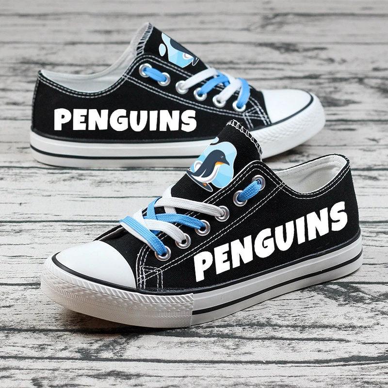 Penguins Canvas Sneakers Shoes For Men Women Fans by Crocs