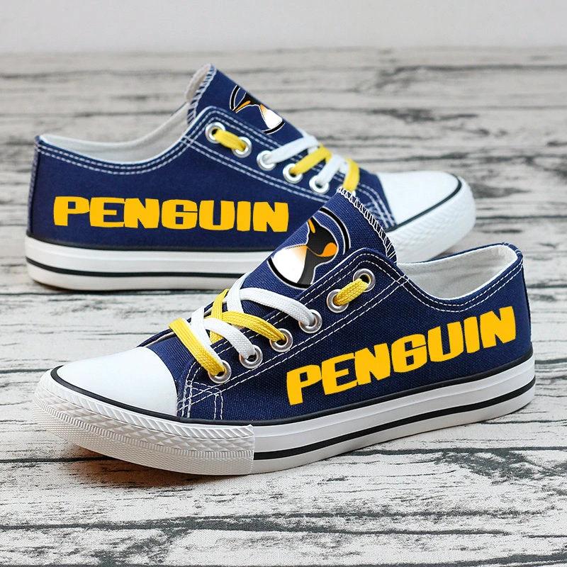Penguins Canvas Sneakers Shoes For Men Women Fans by Crocs